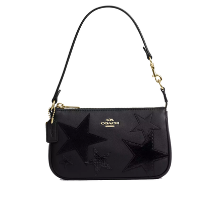 Coach Women's Nolita 19 With Star Patchwork Gold/Black Multi