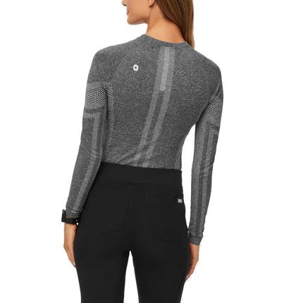 FIGS Women's Salta Seamless Longsleeve Underscrub Graphite