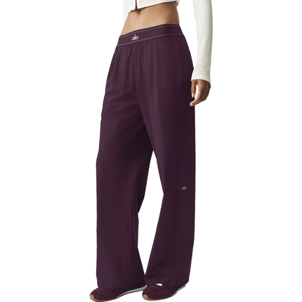alo Women's Suit Up Trouser (Long) Rich Bordeaux