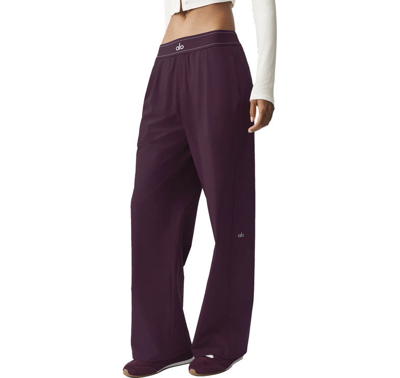 alo Women's Suit Up Trouser (Long) Rich Bordeaux