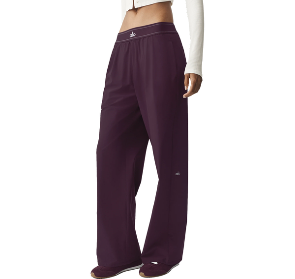 alo Women's Suit Up Trouser (Long) Rich Bordeaux