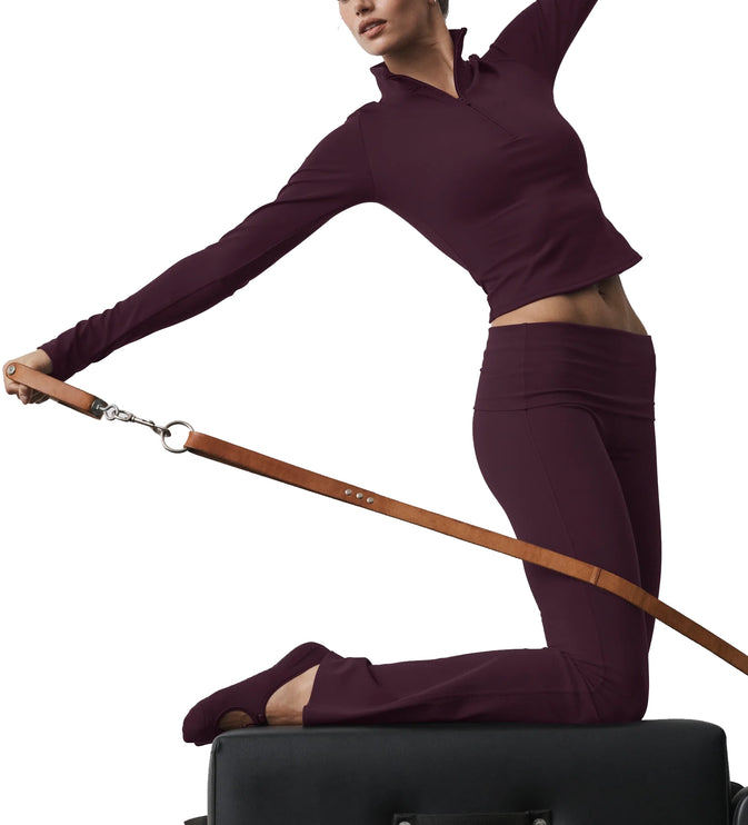 alo Women's ALO Softsculpt Precision 1/4 Zip Long Sleeve Rich Bordeaux