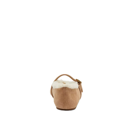 Coach Women's Sculpted C Mary Jane In Shearling Soft Beige