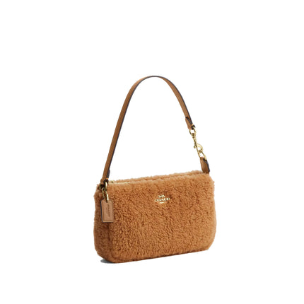 Coach Women's Nolita 19 In Shearling Gold/Natural