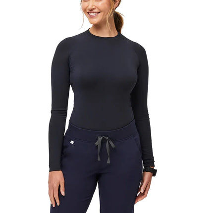 FIGS Women's Salta Seamless Longsleeve Underscrub Navy