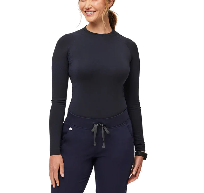 FIGS Women's Salta Seamless Longsleeve Underscrub Navy
