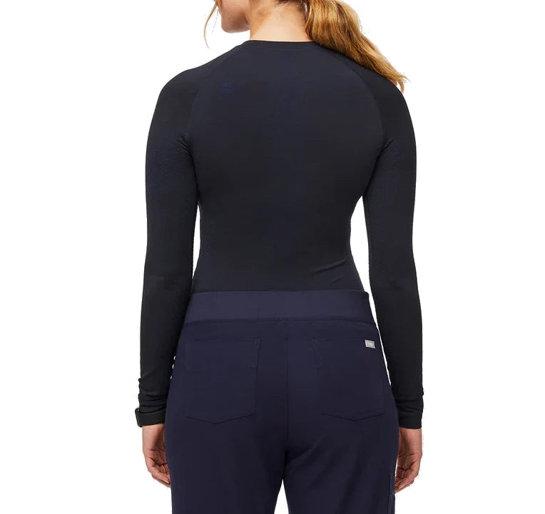 FIGS Women's Salta Seamless Longsleeve Underscrub Navy