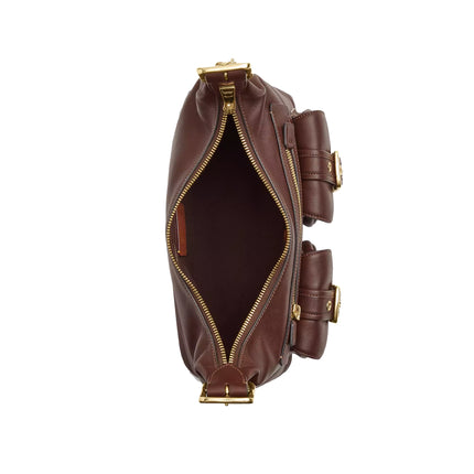 Coach Women's Allison Zip Top Shoulder Bag Gold/Maple