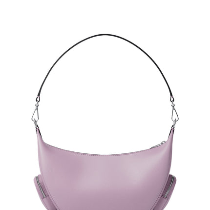 Michael Kors Women's Merritt Medium Pebbled Leather Convertible Shoulder Bag Light Quartz/Silver