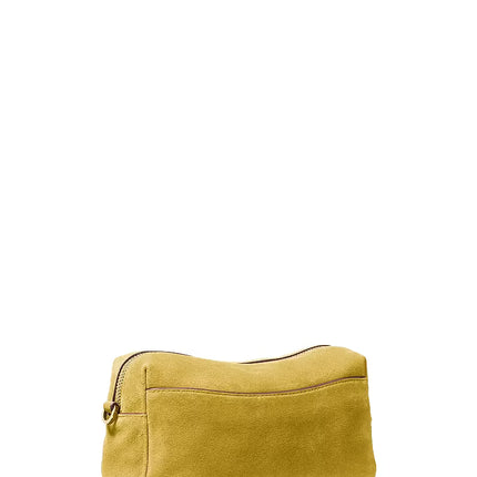Michael Kors Women's Bryant Small Suede Convertible Crossbody Bag Chartreuse/Gold