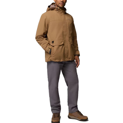 Columbia Men's Landroamer Fleece Lined Rain Jacket Delta/Tobacco