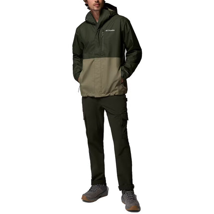 Columbia Men's Hikebound II Rain Jacket Greenscape/Stone Green