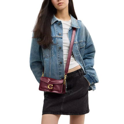 Coach Women's Tabby Shoulder Bag Brass/Dark Cherry