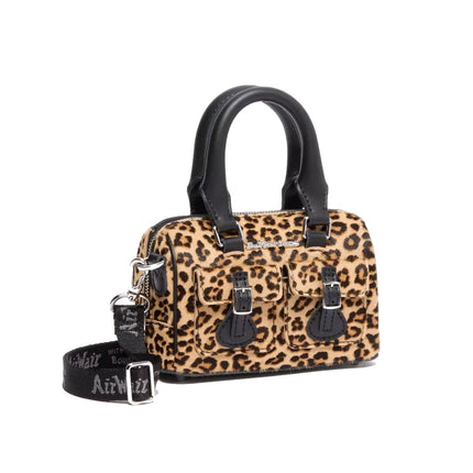 Dr. Martens Mini Top Handle Leopard Print Bag Black/Tan