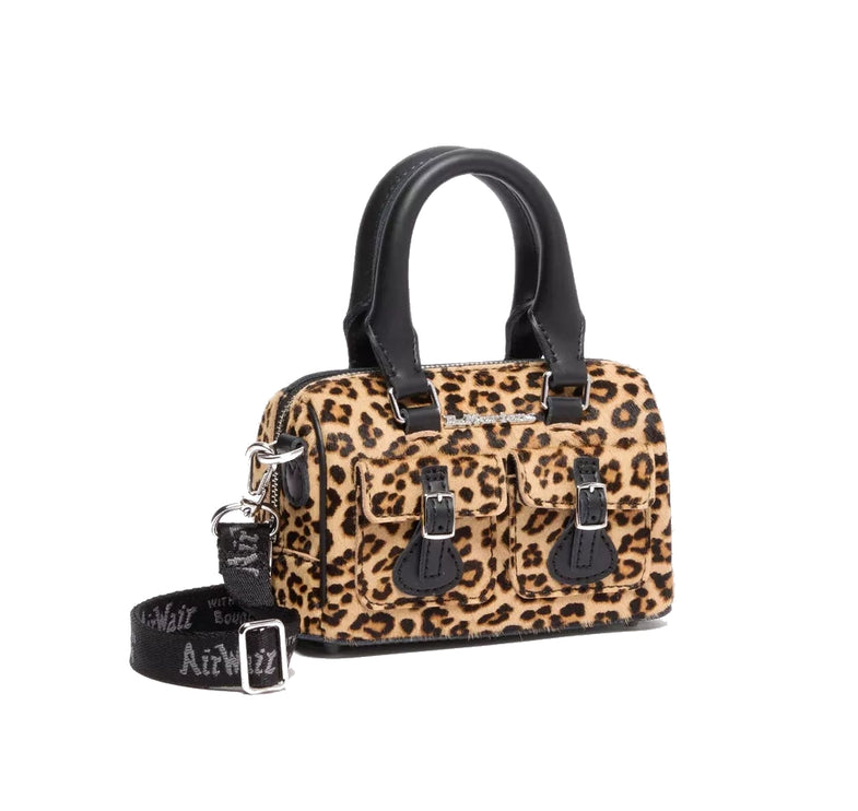Dr. Martens Mini Top Handle Leopard Print Bag Black/Tan