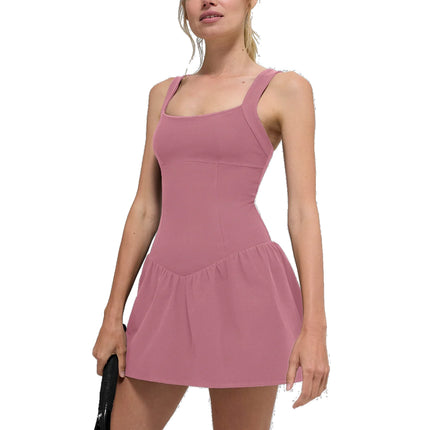alo Women's Alosoft Break Point Tennis Dress Pink Wild Rose