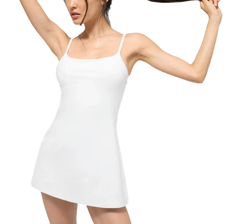 alo Women's Alosoft Encore Tennis Dress White