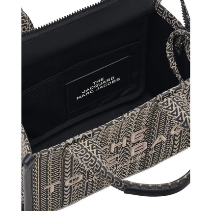Marc Jacobs Women's The Monogram Jacquard Small Tote Bag Black