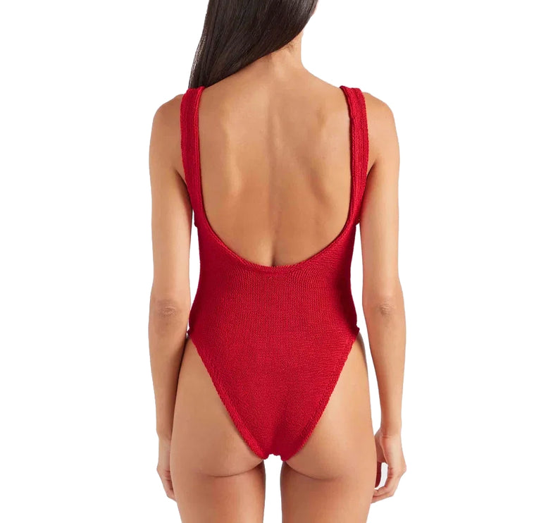HUNZA G Women's Domino Swim Red