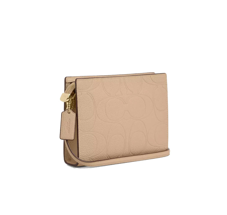 Coach Women's Slim Crossbody Bag In Signature Leather Gold/Oat