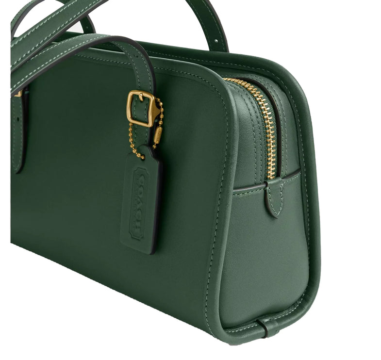 Coach Women's Swing Zip Bag Brass/Hunter Green
