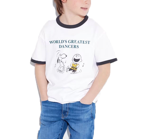 Uniqlo Kid's Peanuts UT Short Sleeve Graphic T-Shirt 00 White