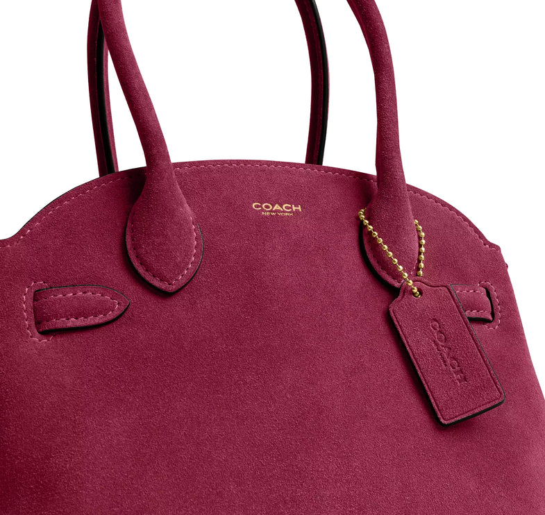 Coach Women's Soft Empire Carryall Bag 21 Brass/Dark Fuchsia