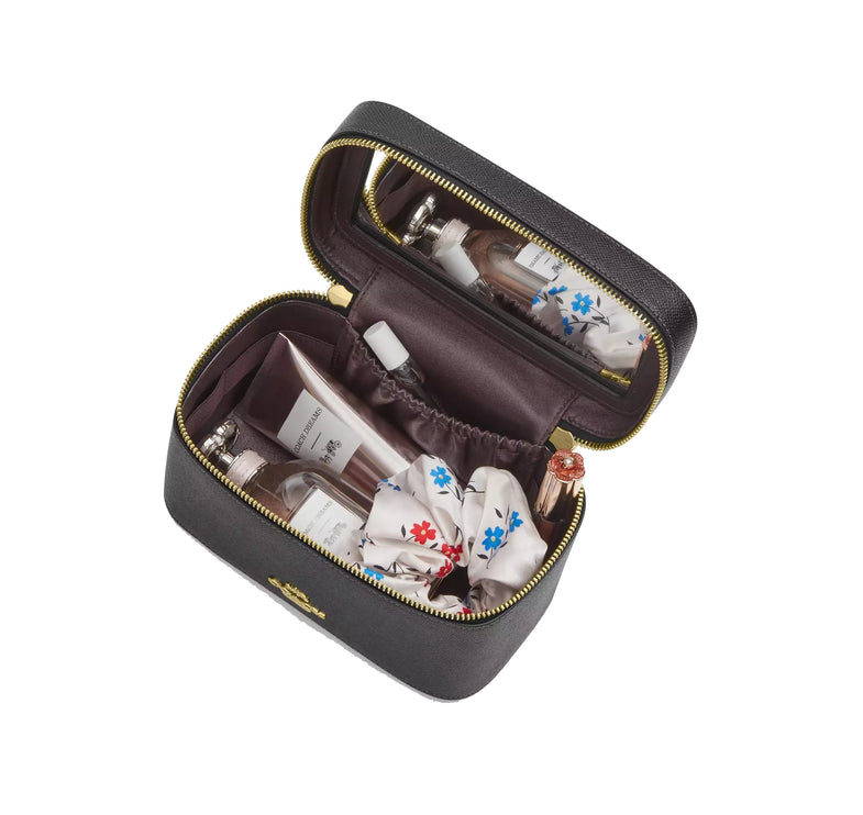 Coach Women's Cosmetic Case Gold/Black