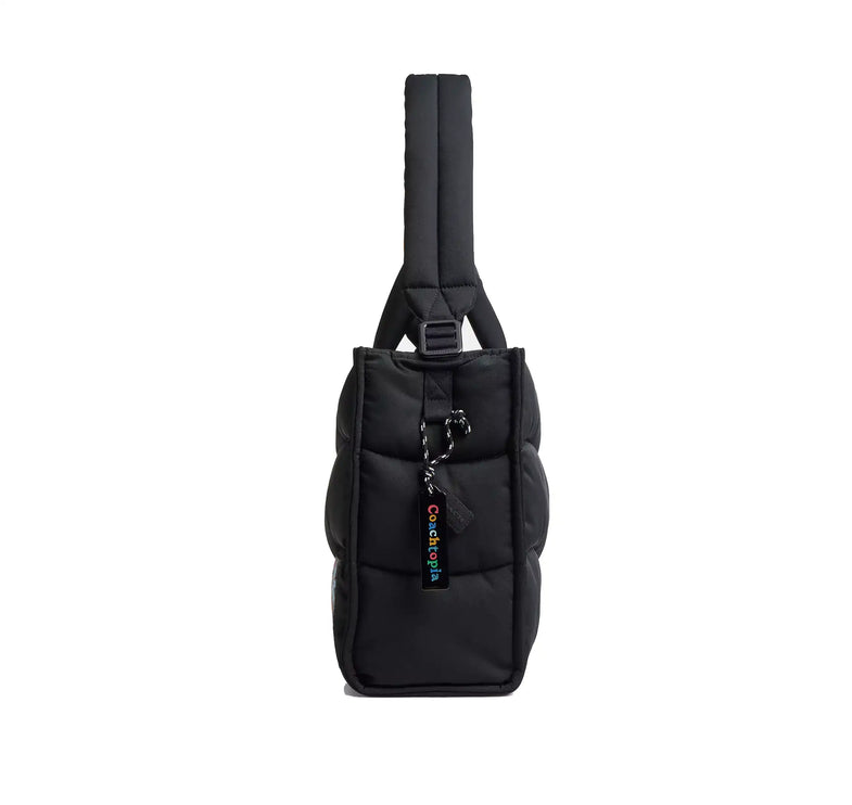 Coach Women's Coachtopia Loop Tote With Wavy Quilting Black