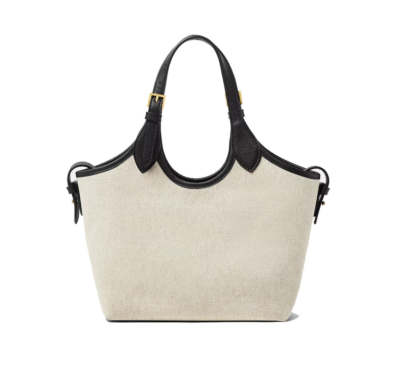 Versace Women's La Medusa Canvas Mini Tote Beige