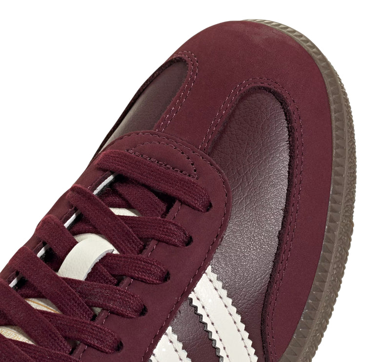 Adidas Samba OG Shoes Maroon/Off White/Gum JR8844
