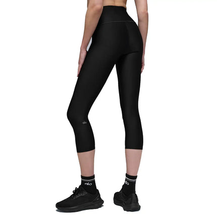 alo Women's High-Waist Airlift Capri Black