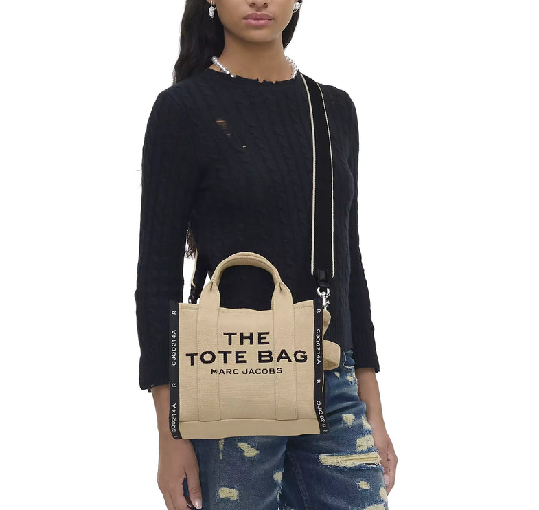 Marc Jacobs Women's The Jacquard Small Tote Bag Warm Sand - Hemen Kargoda