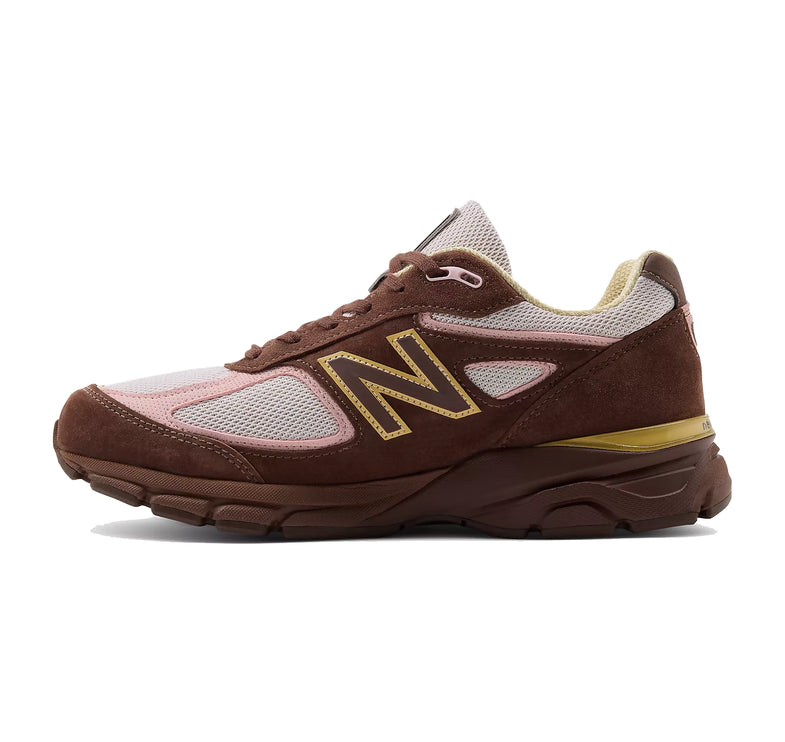 New Balance Made in USA 990v4 Pumpernickel with Pink Chalk and Alabaster U990IC4