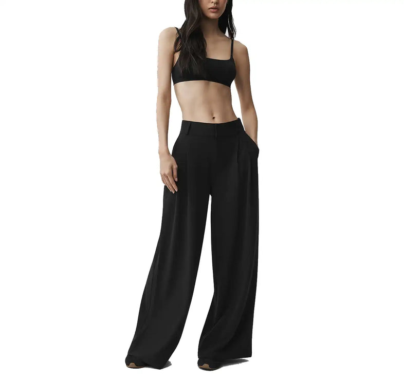 alo Women's High-Waist Dreamscape Trouser (Regular) Black