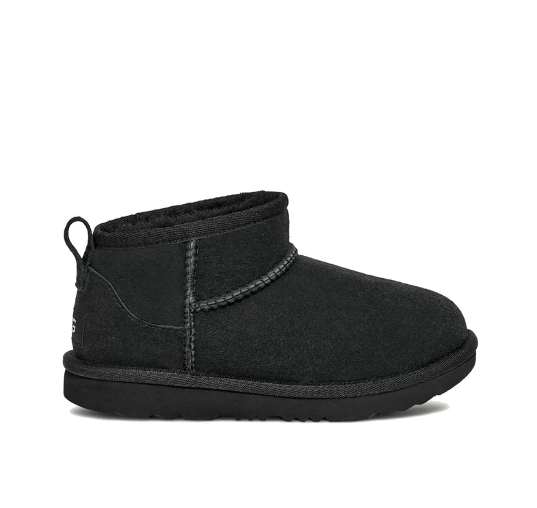 UGG Classic Ultra Mini çocuk botu, siyah süet