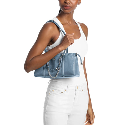 Michael Kors Women's Matilda Small Cinched Shoulder Bag Denim