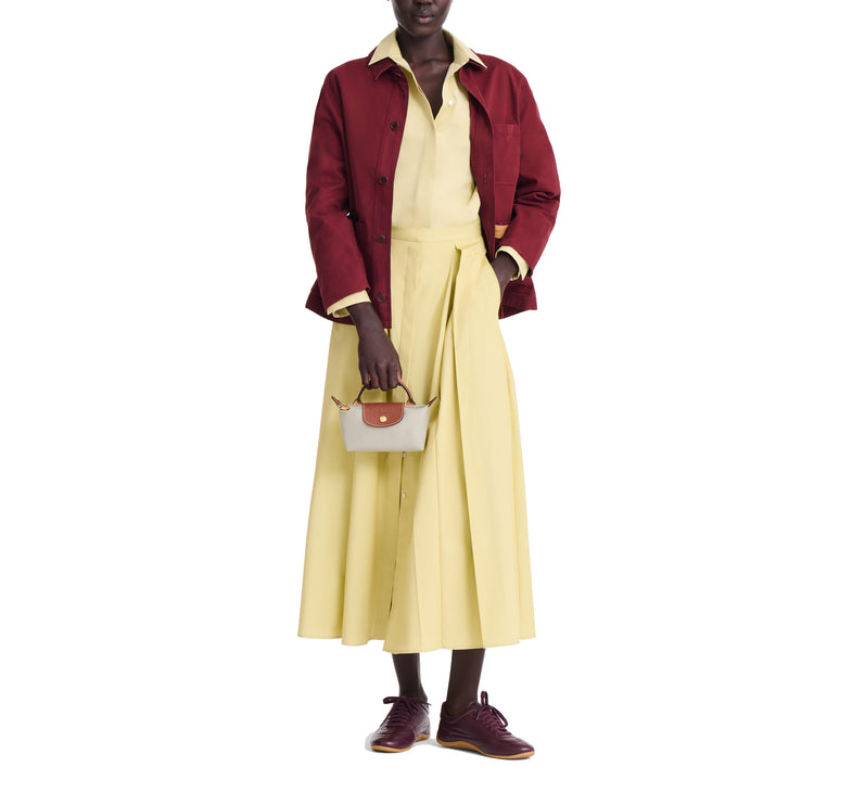 Longchamp Women's Le Pliage Original Pouch With Handle Pebble