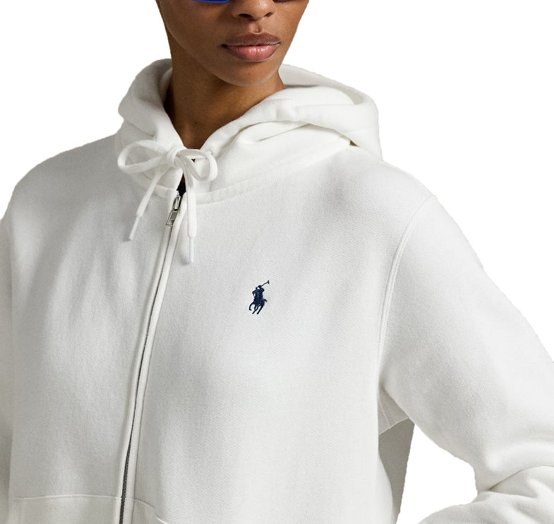 Polo Ralph Lauren Women's Fleece Full-Zip Hoodie White