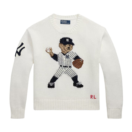 Polo Ralph Lauren Women's Polo Ralph Lauren Yankees Sweater Deckwash White