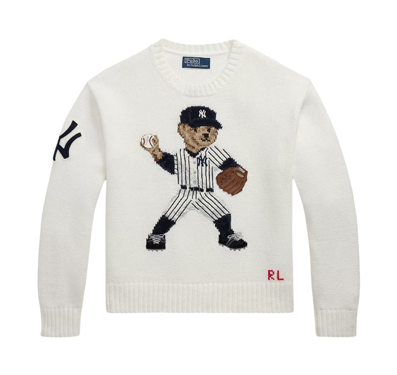 Polo Ralph Lauren Women's Polo Ralph Lauren Yankees Sweater Deckwash White