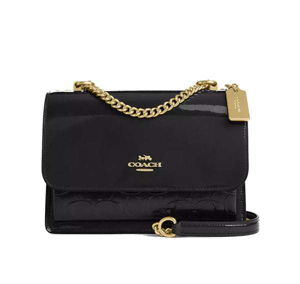 Coach Women's Klare Crossbody Bag In Signature Leather Gold/Black