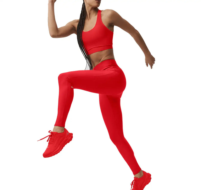 alo Women's Airlift High-Waist Sleek Legging Bright Red