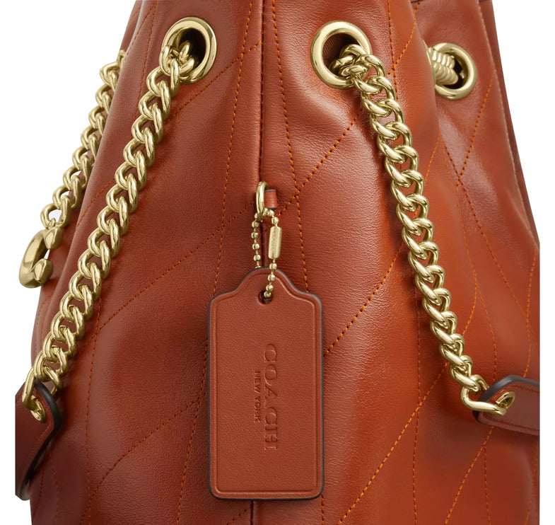 Coach Women's Evelyn Shoulder Bag Gold/Cinnamon
