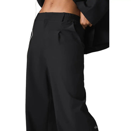 alo Women's High-Waist Pursuit Trouser (Long) Black