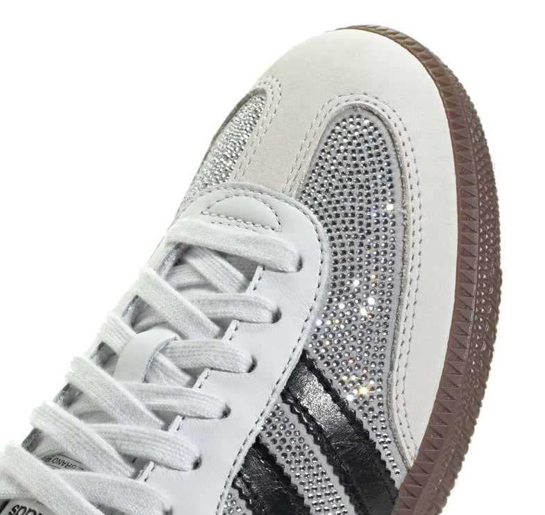 Adidas Samba OG Crystal Shoes Crystal White/Core White/Silver Metallic IH9055