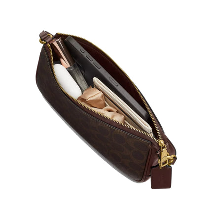 Coach Women's Plaza Bag In Signature Canvas Brass/Maple