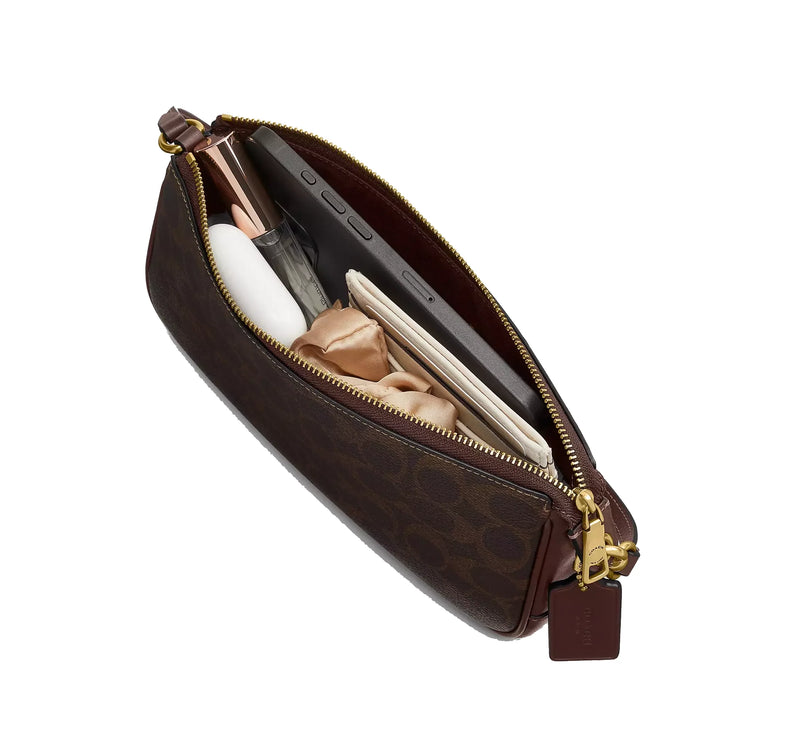 Coach Women's Plaza Bag In Signature Canvas Brass/Maple