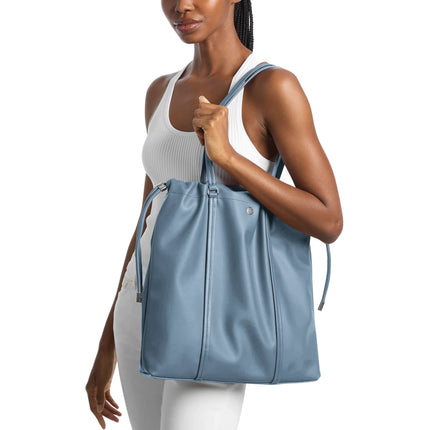 Michael Kors Women's Matilda Large Cinch Tote Bag Denim