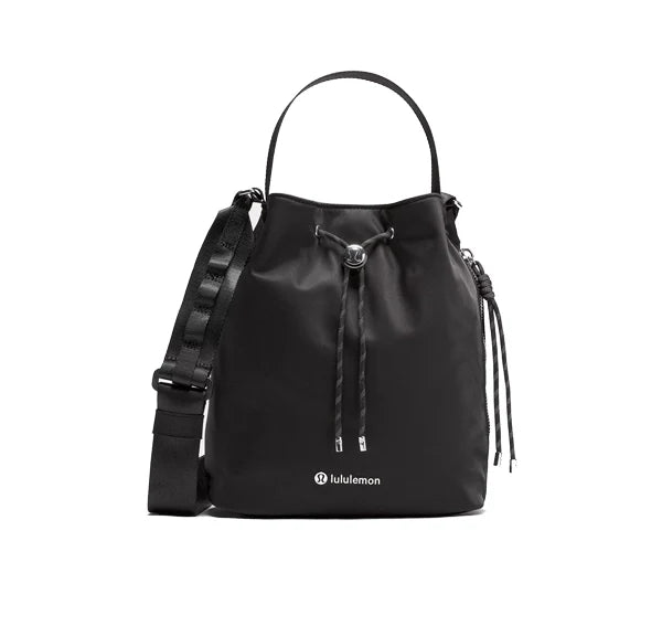 lululemon Unisex Drawstring Bucket Crossbody Bag 5L Black